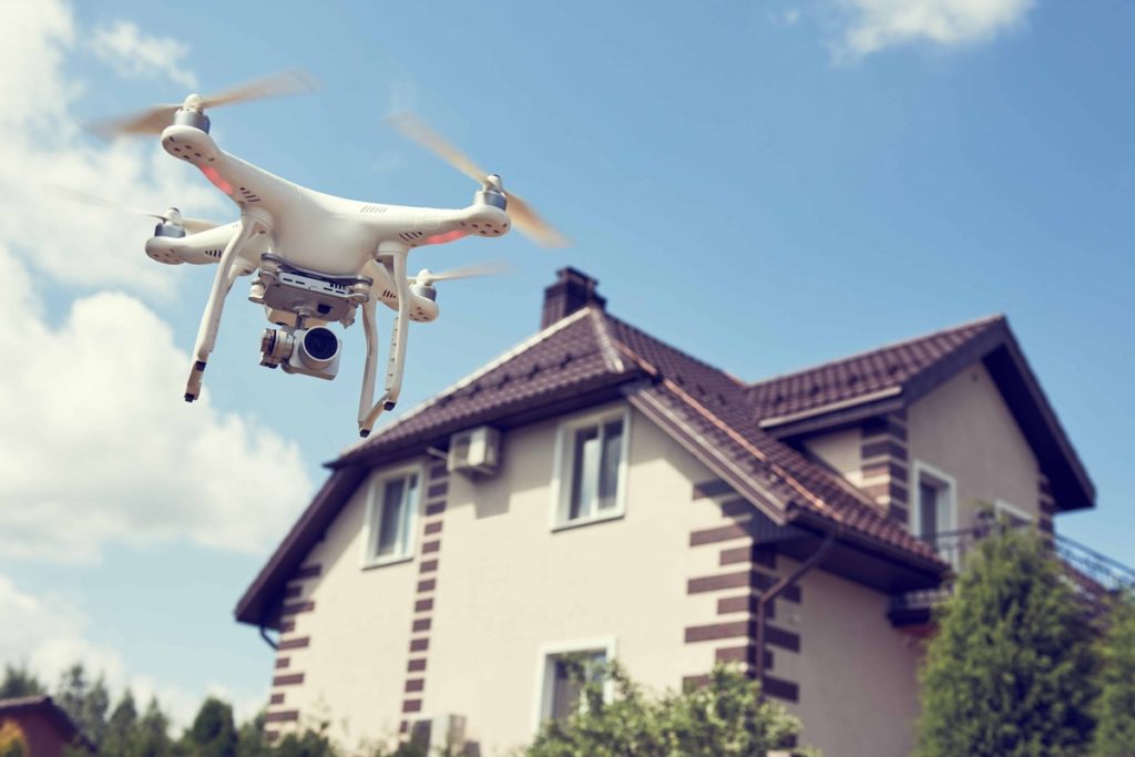 real estate video ideas, drone outside of house